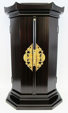 30 Pagoda Style Ebony Butsudan with Ornaments