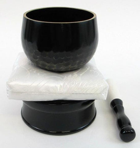 No. 3 (3.6" Diameter) White Cushion and Black Base