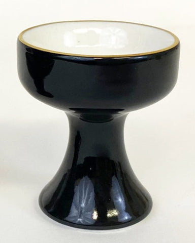 Black Ceramic Rice Cup