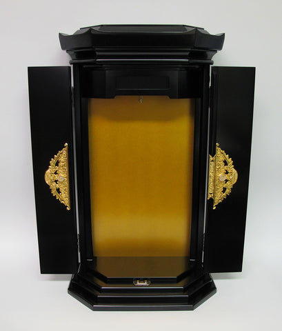30 Black Pagoda Style Butsudan with Ornaments