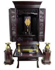 53 Cherry Deluxe Butsudan with Shoji Screen and Automatic Doors (Display Model)