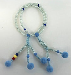 Light Blue Mini Beads with S.G.I. Tassels