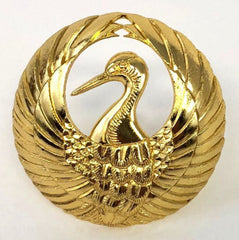 Medium Metal Crane Logo (1.7" D)