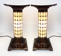 Large Copper Standing Lanterns