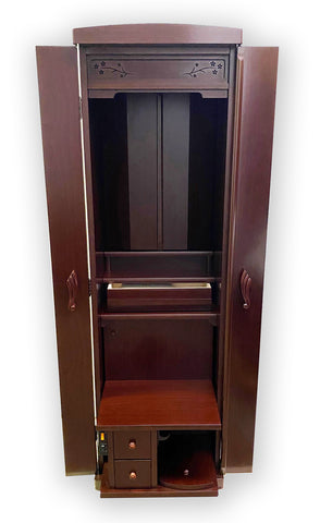 5025 Brown Rose Butsudan with Pull Out Table