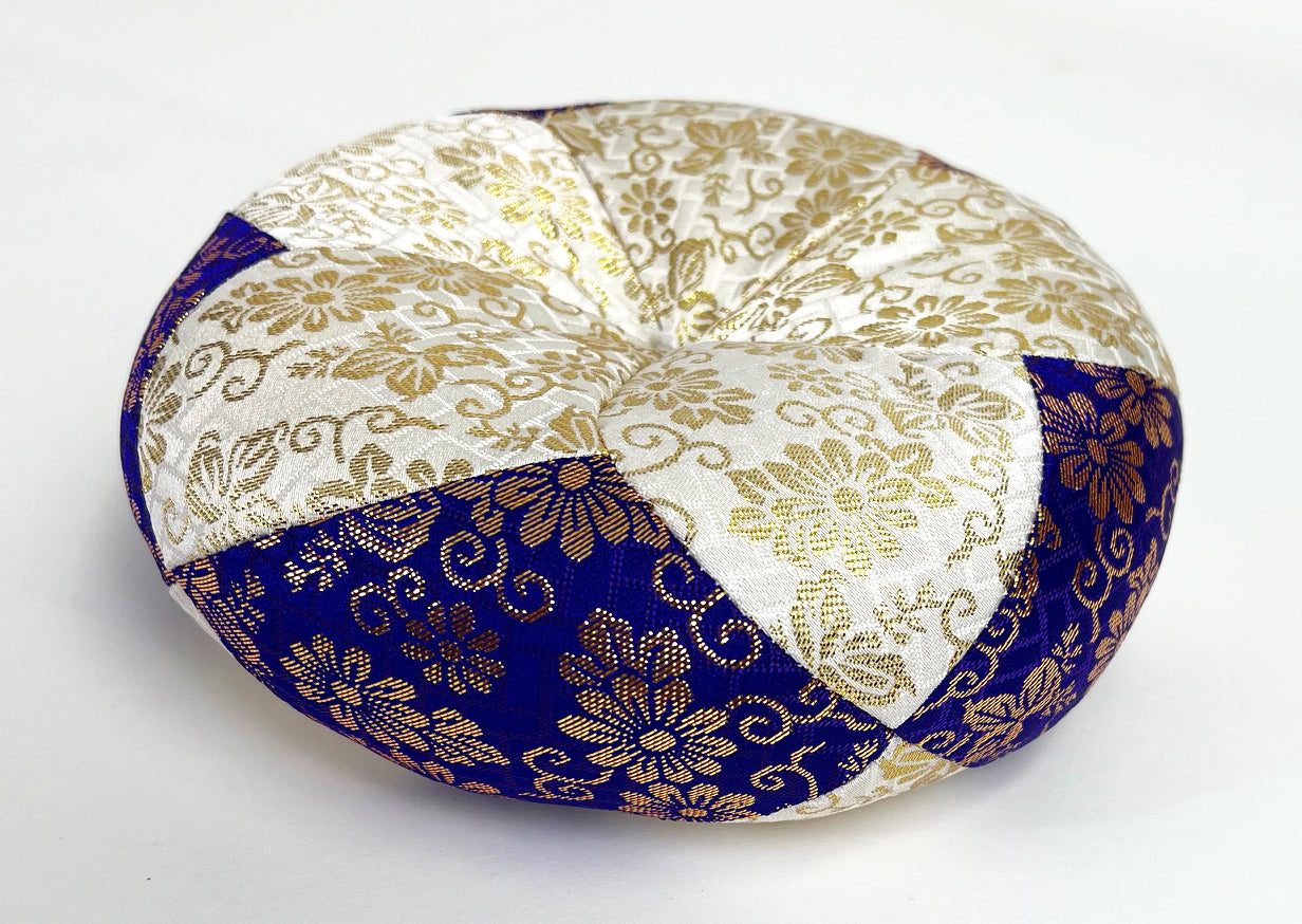 Purple & White Round Bell Cushion for No. 6 (6.75" Diameter) Bell