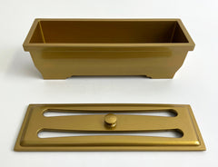 8.2" Long Gold Tone Incense Burner without Cover