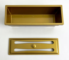 8.2" Long Gold Tone Incense Burner without Cover