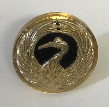 Small Black Crane Logo (1.13" D)