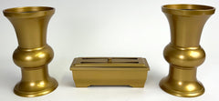 8.2" Long Gold Tone Incense Burner without Cover