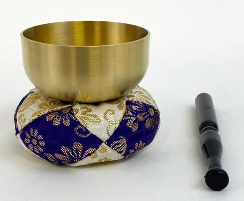 No. 2.3 (2.7" Diameter) Purple and White Cushion Bell Set