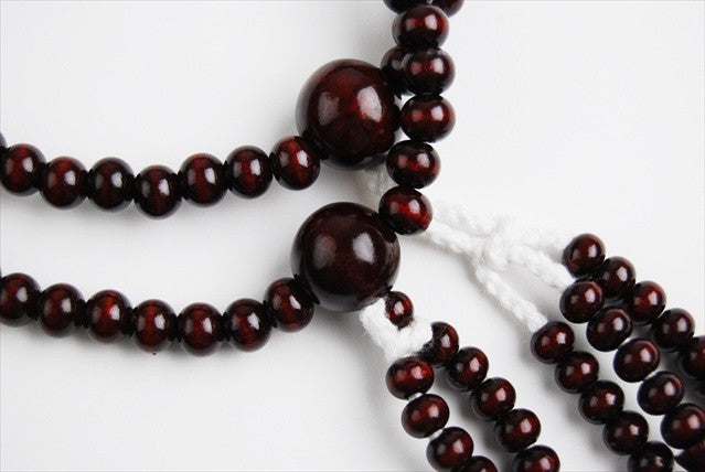 Red Plum Wood Beads