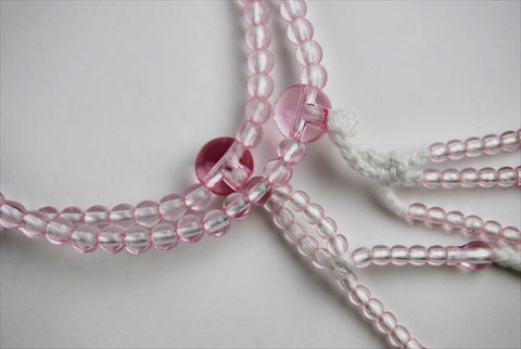Clear Pink Beads
