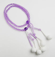 Clear Purple Beads