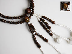 Premium Ironwood Beads with S.G.I. Logo and Knitted Tassels