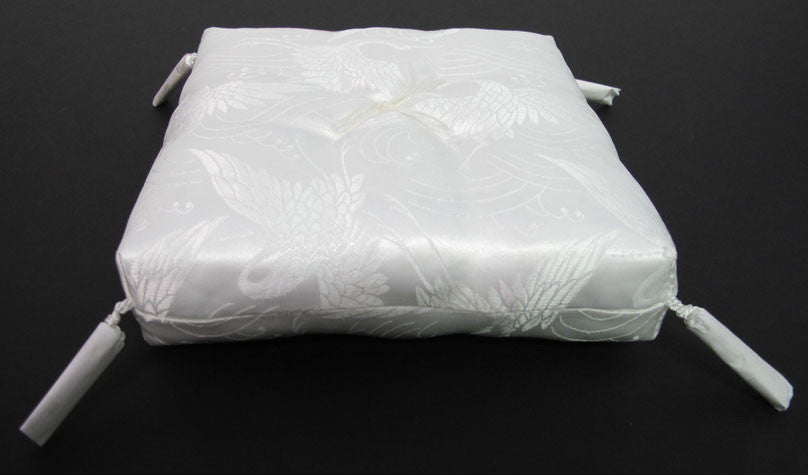 White Square Cushion for No. 10 (13" Diameter) Bell