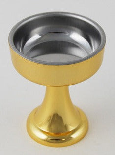 Premium Gold Tone Rice Cup with Metal Insert