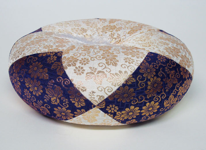 Purple & White Round Bell Cushion for No. 9 (10.5" Diameter) Bell