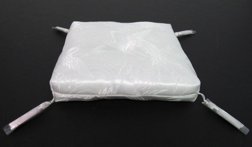 White Square Bell Cushion for No. 5 (6.75" Diameter) Bell